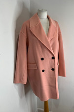 ZARA pale pink wool blend over
