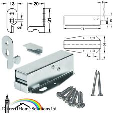 LOFT DOOR SPRING TOUCH CATCH Hatch Push - Attic / Cupboard Latch Surface Mounted