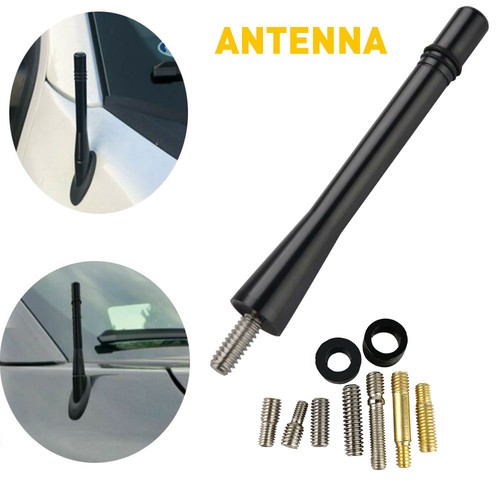 Aluminum short black mast - short,