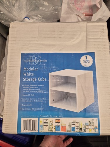 Modular white storage - modular, cubes