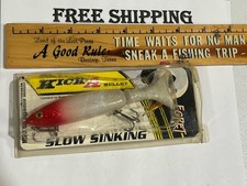 5" KA Egret Kick-A Mullet FISHING LURE OLD SCHOOL SWIMBAIT TACKLE BOX FIND NOS