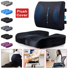 MEMORY FOAM LUMBAR BACK SUPPORT CUSHION CAR SEAT WHEELCHAIR OFFICE CHAIR PILLOW