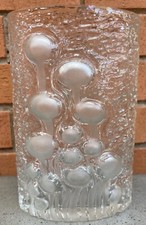 Vintage 60s Oiva Toikka Glass Vase Mid Century Modern Finland Funghi Jellyfish