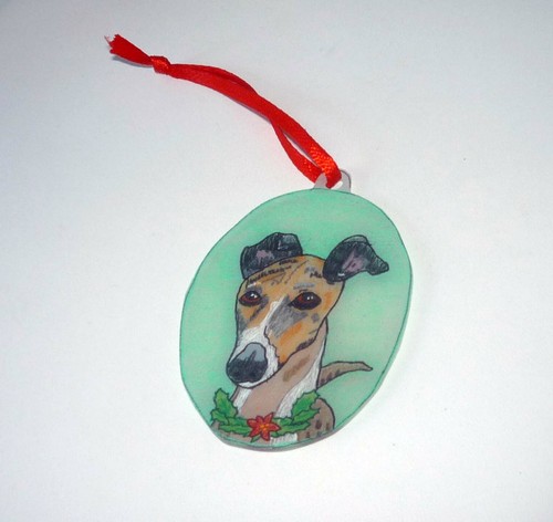 Hand painted brindle and - hand,