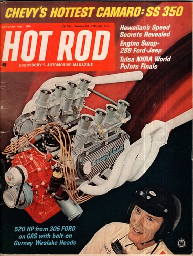 Hot rod magazine january - magazine, 1967
