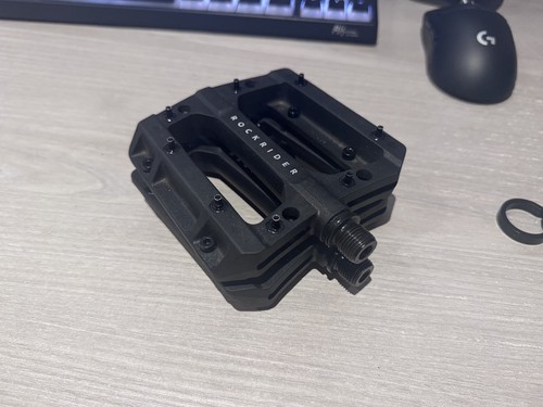 Rockrider mtb pedals black - rockrider,