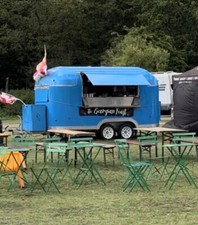 Airstream Style Catering Trailer Burger Bar Pizza Coffee Crepes Trailer.
