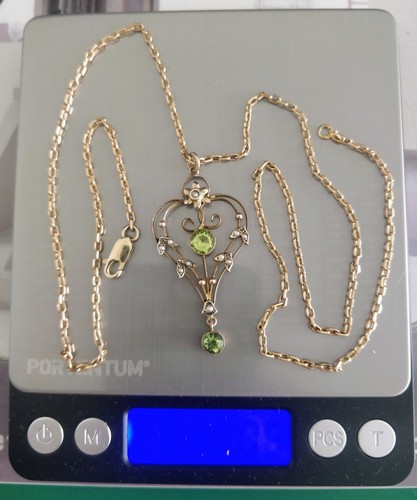 Antique green peridot seed - green, &