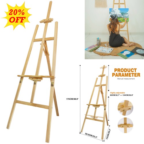 Wooden 75m studio easel - studio,
