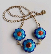 Vintage Chinese flower Enamel