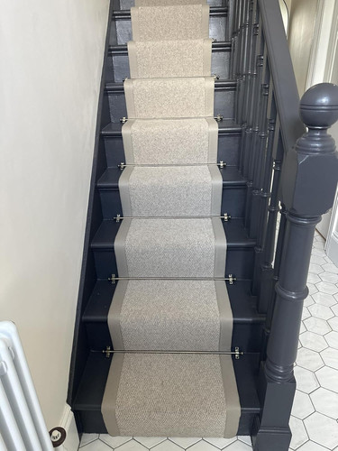 Set stair carpet - of, rods
