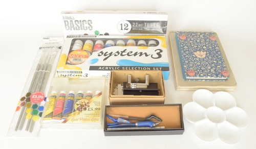 Selection acrylic paints - selection,