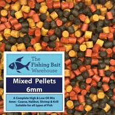 Mixed Pellets 6mm, 1kg, 2kg