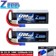 2x Zeee 22.2V 6S LiPo Battery