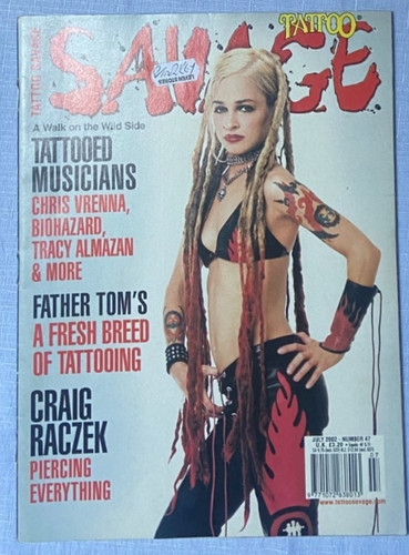 Tattoo savage magazine july - savage, magazine/july