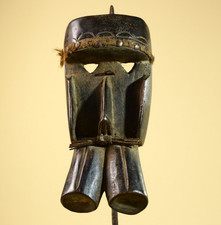 African Dan Mask Carved Wood