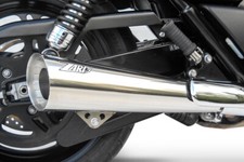 Zard Rear Silencer Slip-on 2-2 Conical Stainless Steel Matte Triumph Thunderbird