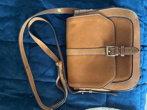Joules tan leather saddle - , bag