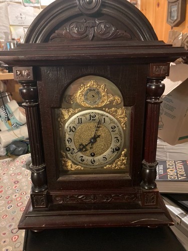 19th german mantle clock - 19th,