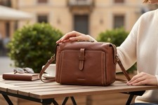 Gianni Conti Small Italian Leather Crossbody Shoulder Bag – Made in Italy 914141