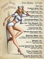 Happy Hour Cocktail Retro