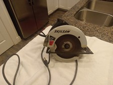 Vintage Skil Circular Saw 7 1/4" Model 576 Corded, 2 HP, 120 V, 10 Amp Test AOK