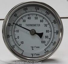Weldless Thermometer 2" Long- Home Brewing - All Grain - Boiler - Mash Tun - HLT