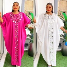 Fashion African Bat Sleeve Loose Robe Ladies Burqa Gown Women Dress Maxi Abaya
