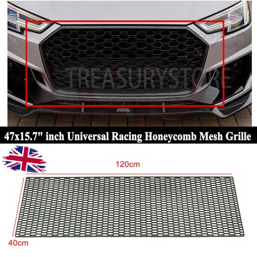 Hood grille black hexagon - hood,