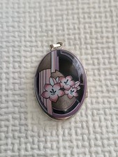 Vintage Michaela Frey Art Nouveau Design Enamel Locket