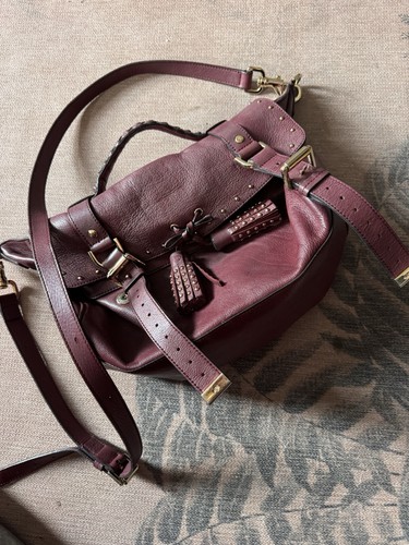 Mulberry burgundy plum - plum, leather