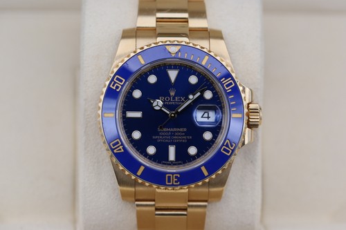 Rolex 116618lb blue submariner - 116618lb,