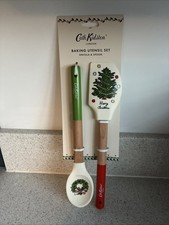 CATH KIDSTON Christmas Design - Baking Utensils Spatula & Spoon - New