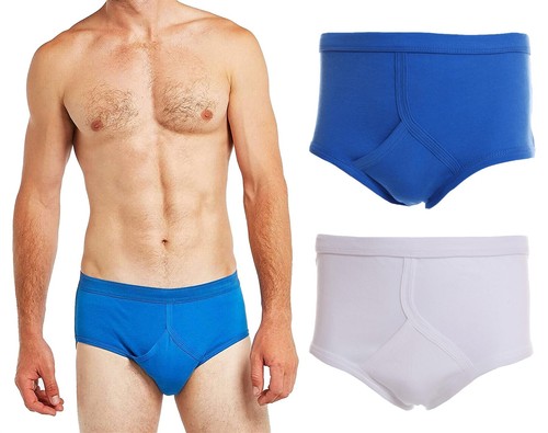 Mens 100 cotton fronts - 100%, y