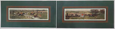 Pair of Hunting scenes print by artist Edward Douglas, reproduction prints