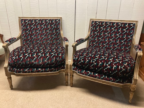 Pair antique french gilt - pair, frame