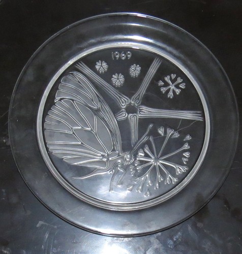 Lalique inch glass plate - lalique,