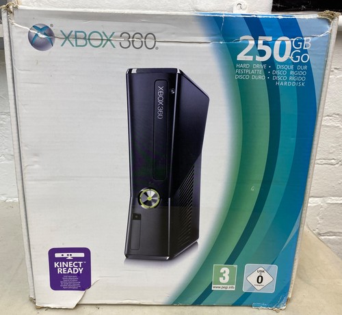 Xbox 360 slim 250gb console - xbox, s