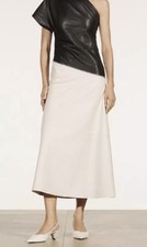 Zara Studio Limited Edition Asymmetric Real Leather Dress - Size M