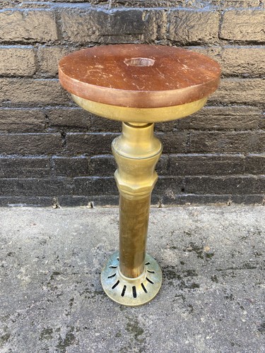 Salvaged brass plant stand - plant,