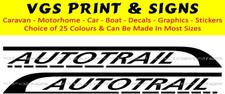 AUTOTRAIL MOTORHOME STICKERS DECALS GRAPHICS CHOICE OF SIZE & COLOURS #11