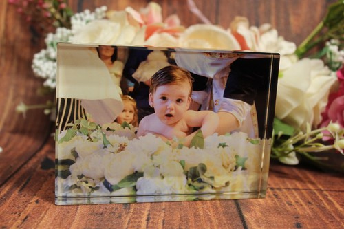 Personalised crystal rectangle - crystal,