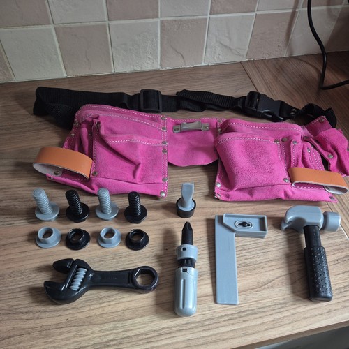 Pocket pink tool belt - pink,