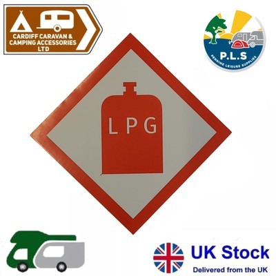 Lpg warning sticker - x, gas