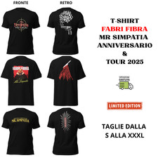 T-shirt Fabri Fibra Mr. Simpatia 20 anni anniversario Tour 2025 MAGLIA  NUOVA