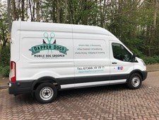 Dog grooming van