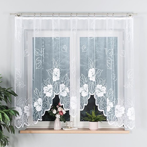 Jardiniere arched net curtain - jardiniere,