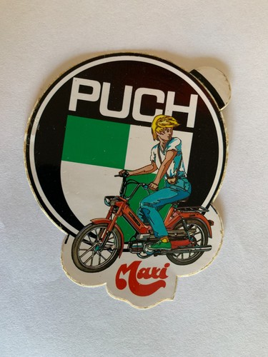 Vintage moped sticker puch - moped,