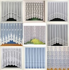 CLEARANCE Net Curtain Jardiniere Curtains - Jardinieres Rise in the Middle  SALE