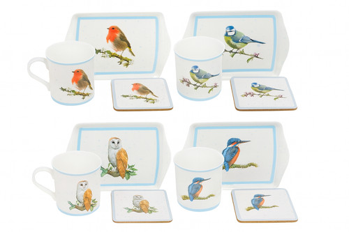 Bird mug set with coaster - set, &